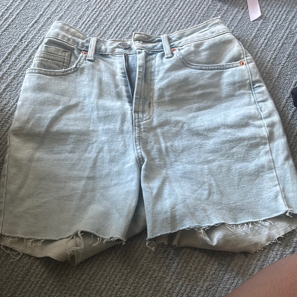 Women's Light Blue Denim Shorts